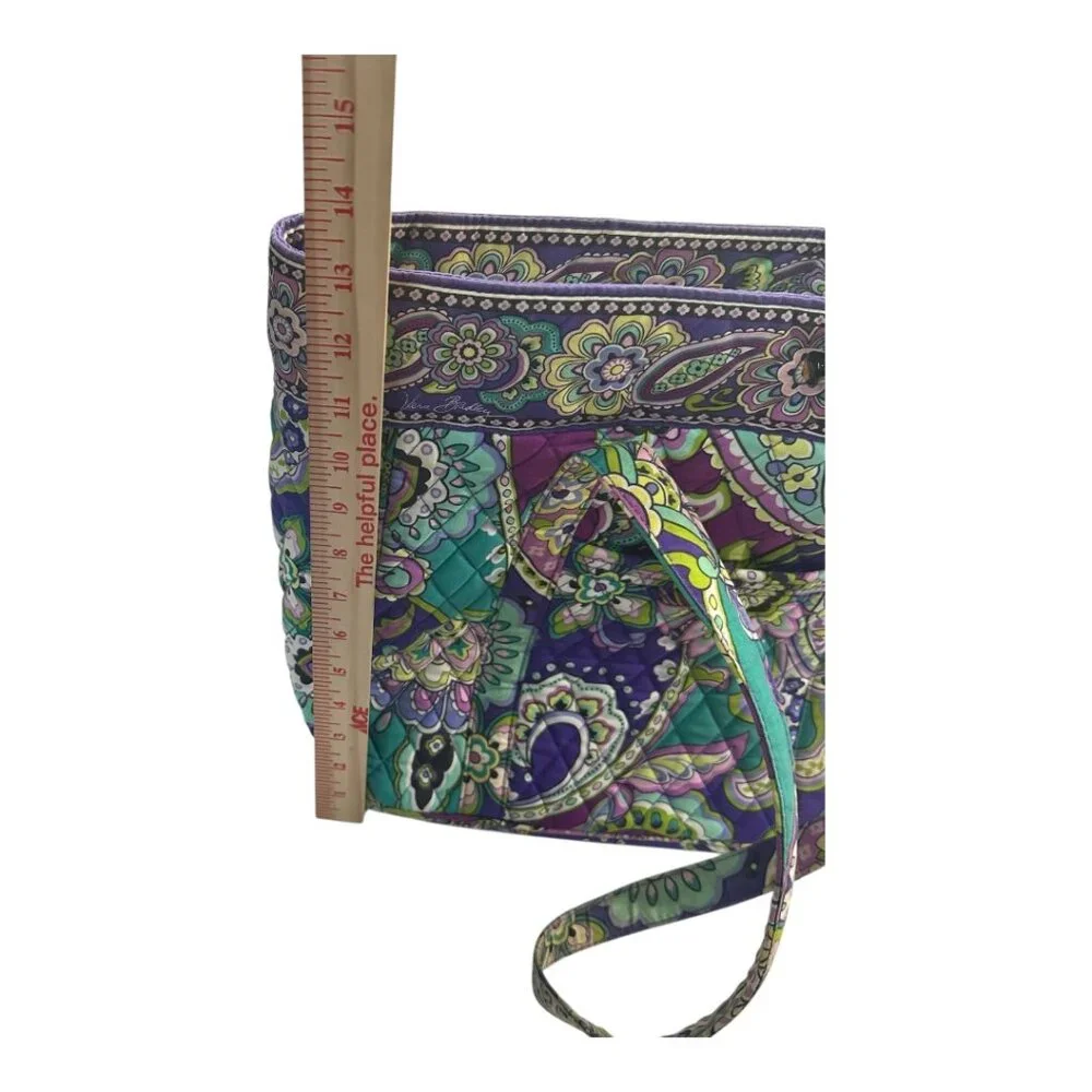 Vera Bradley Signature Laptop Tote Bag Multicolored Paisley Print
